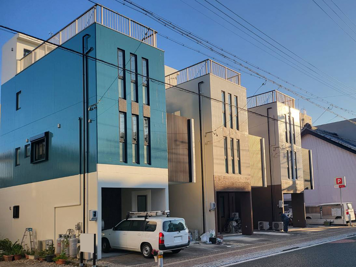 蒲郡市／外壁・屋上防水工事の施工実績
